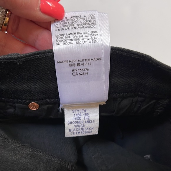 MOTHER JEANS  | High Rise The Swooner Ankle Wet Paint Designer Jeans VIDEO - Picture 9 of 11